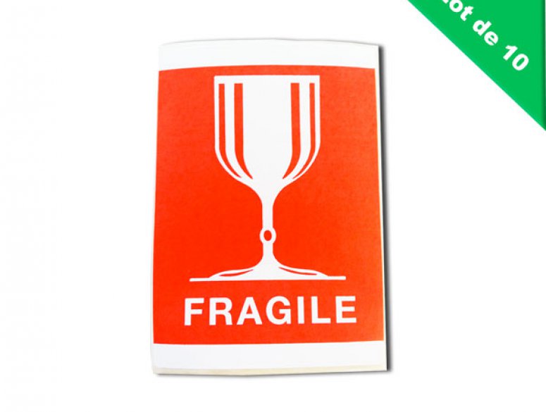 Étiquette fragile (à l'unité)